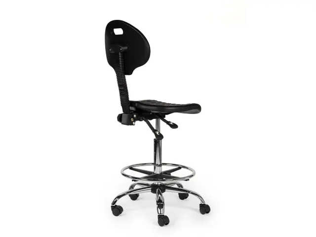 Werkstoel Standaard Met Ring Zwart