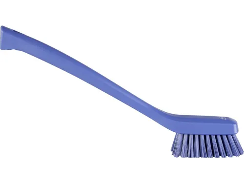 Vikan Hygiene smalle borstel Paars lange steel
