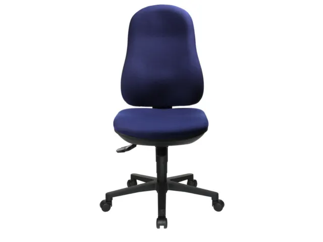 bureaustoel,synchroonmech.,zitting stof blauw,zitting H 420-550mm