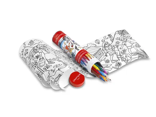 Viltstift Caran d'ache Swisscolor met poster koker à 10 kleuren
