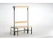 Banc vestiaire 1650x1015x725mm bois/anthracite RAL7016