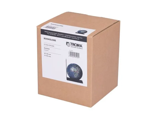 Boekensteun TROIKA met magnetische Wereldbol 13cm blauw-groen