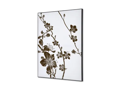 Wanddecoratie Textiel Set A2 Japanse Bloesem Bruin