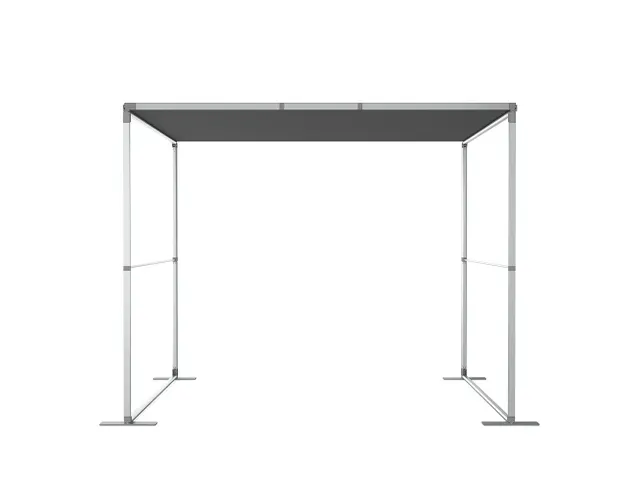FlexFrame Modulair systeem Dak 100x250cm Zilver frame