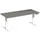 Elektrisch ihv bureau,HxBxD 730-1230x1800x800mm,blad onyxgrijs