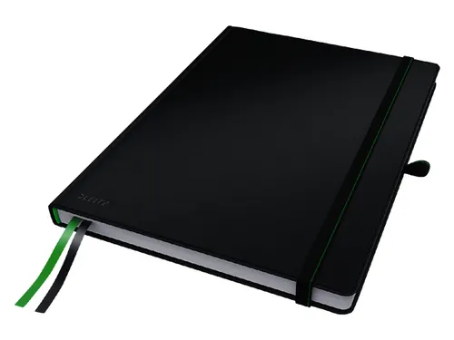 Notitieboek Leitz Complete A6 lijn 160 pagina's 100gr zwart