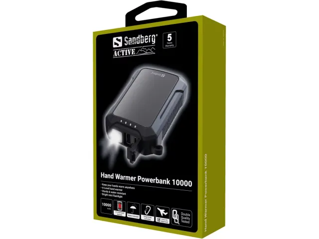 420-65 SANDBERG Hand Warmer Powerbank Herlaadbaar 10.000mA