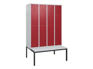 Dubbeldekse dekenkist,HxBxD 1950x1200x815mm,4x2vak.,vak B 300mm - 1
