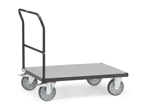 Duwbeugelwagens 2500 Ral7016 500kg 850x500mm Houten Plaat