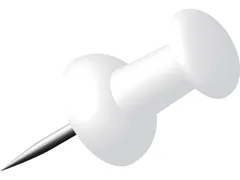 Pushpins Alco doosje a 40 stuks wit