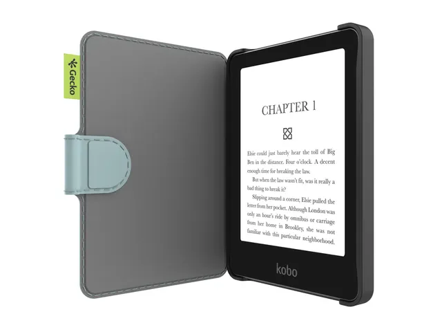 Beschermhoes E-Reader Gecko Kobo Clara lichtblauw
