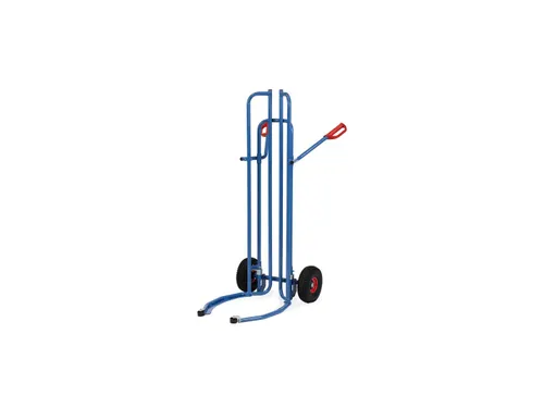 Banden steekwagen 2035A met aanlooprollen 200kg RAL5007