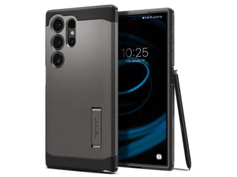 Spigen Tough Armor Galaxy S24 Ultra hoesje gunmetal