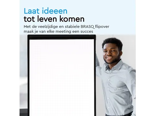 BRASQ Flipover Mobiel 70x100cm Magnetisch Zwart inclusief accessoires