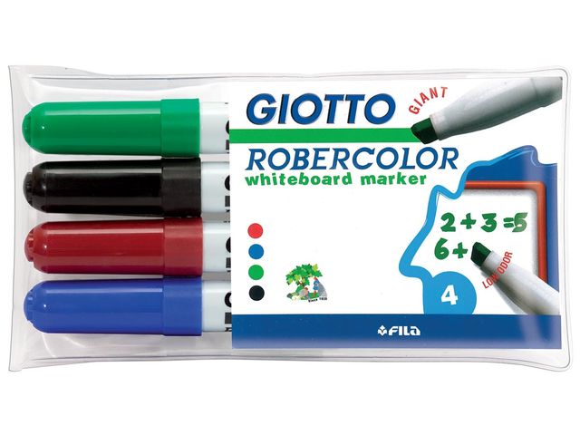 GIOTTO 12 feutres TURBO MAXI pointe large assortis