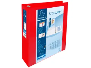 Ringmap Pp Personaliseerbaar Kreacover 4D-Ringen 60mm A4 Maxi Rood - 1