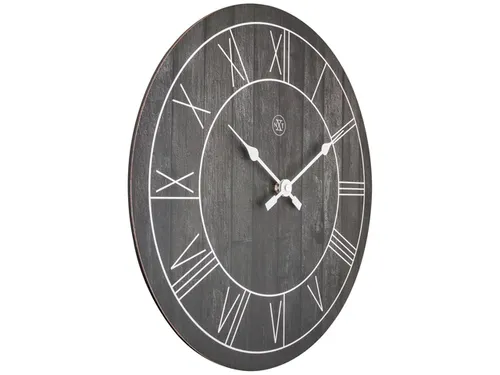 Wandklok nXt Paul dia 40cm hout bruin Romeinse cijfers