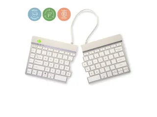 Toetsenbord R-Go Split Break QWERTY WL Wit - 11