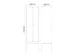 locker voor scheiding van kleding,HxBxD 2120x600x500mm,2vak