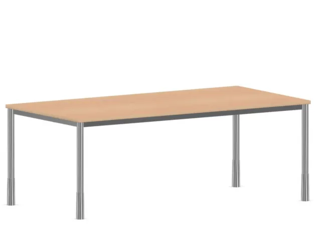 In hoogte verstelbaar bureau,HxBxD 720-840x2000x1000mm,NE-esdoorn