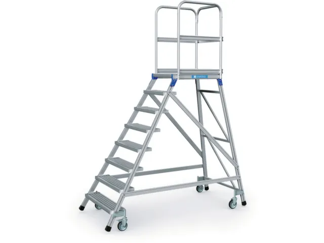 Bordestrap Aluminium Bordes 1920x 600x 800mm 8treden Rooster