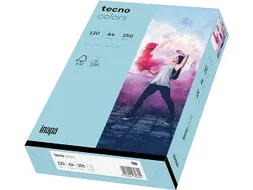 Inapa Tecno colors Gekleurd papier A4 Midden blauw 120 gram 250vel
