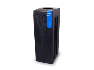 Bonton Original prullenbak 70 liter zwart blauw - 1