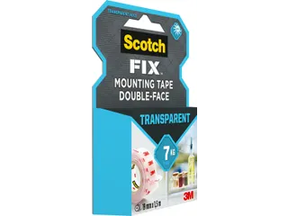 Plaktape 3m Scotch Montage 19mmx1.5m Transparant 2z - 5