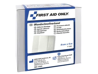 Wondpleister First Aid Only hypoallergeen 5m x 6cm - 2