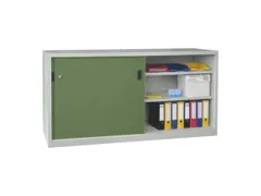 schuifdeurkast,HxBxD 1000x2000x600mm,RAL7035,front RAL6011