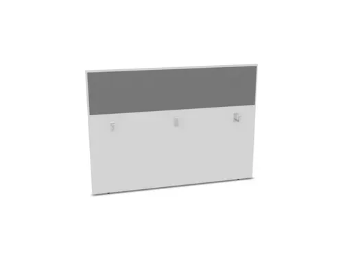baliepaneel,v. bureau,aanbouw achter,B 1600mm,Bl-wit,BN8078-grijs
