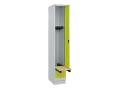 locker met bank,HxBxD 1950x300x815mm,1vak,vak B 300mm,cilinderslot
