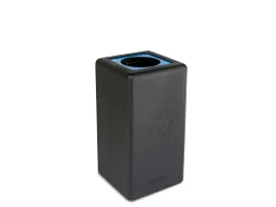 Circulaire Afvalbak BrickBin Paper 65 Liter Zwart BLauw