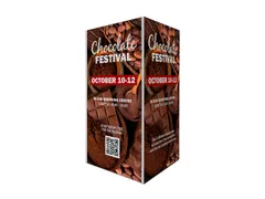 Textielframe Tower 100x200cm Vierzijdige display toren