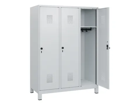schoollocker,HxBxD 1630x1200x500mm,3vak,vak B 400mm,draaigrendel
