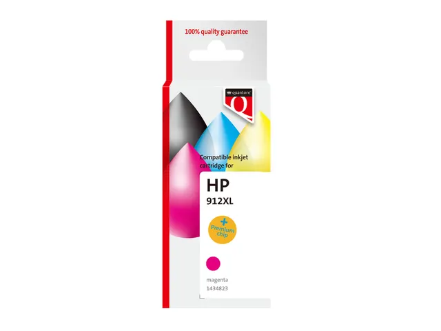 Inktcartridge Quantore alternatief tbv Hp 912XL 3YL82AE hc rood