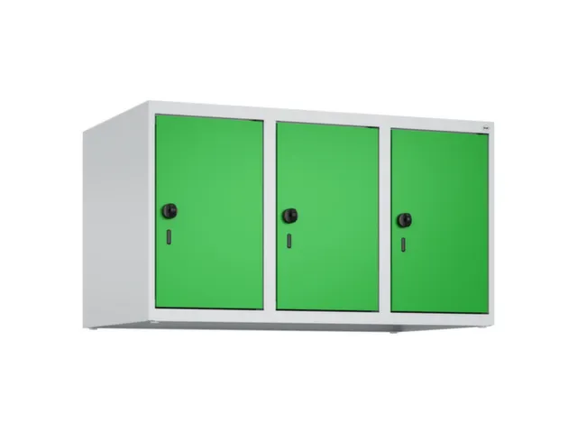opzetkast,v. locker,3vak.,vak B 300mm,HxBxD 500x900x500mm,draaigrendel