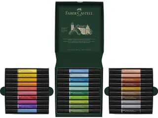 Tekenstift Faber-Castell Pitt Artist Pen duo marker etui a 30 stuks - 1
