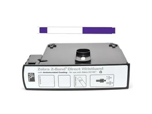 Zebra Z-Band Direct 10006995-4K PURPLE pre-print 25x279mm 1200 stuks