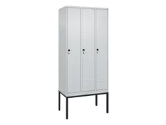 locker,HxBxD 2120x900x500mm,3vak,vak B 300mm,draaigrendel