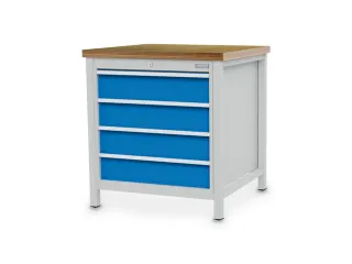 werkbank met opbergruimte,HxBxD 859x810x750mm,multiplexblad - 1