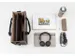 Bureau Tas Hybride werken Bicolor M bruin/beige M 360x280x150mm