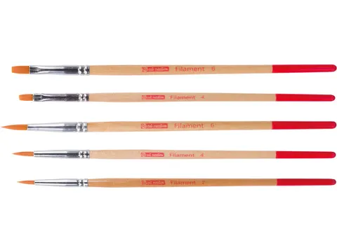 5 Aquarelpens Poly Assorti