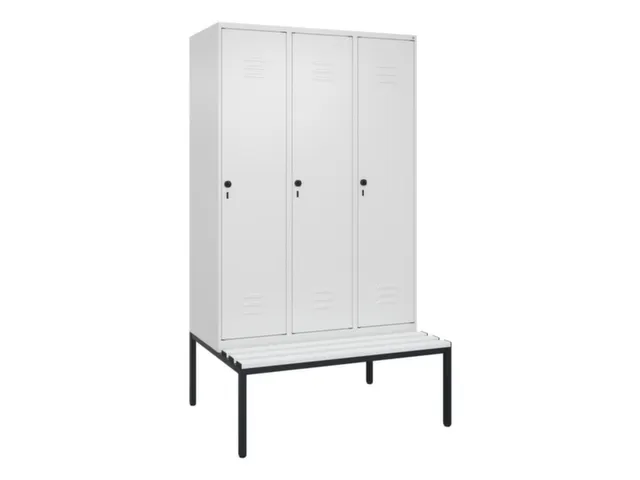 locker voor scheiding van kleding,HxBxD 2120x1200x815mm,3vak
