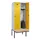 locker met bank,HxBxD 2120x800x815mm,2vak,vak B 400mm,draaigrendel