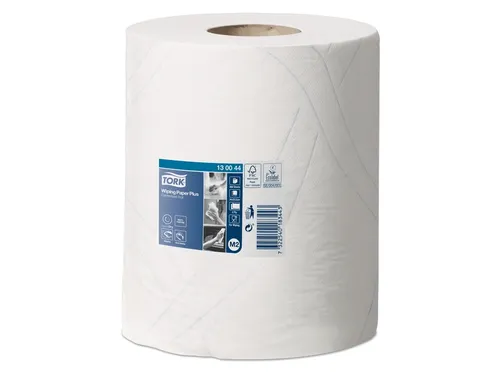Poetspapier Tork M2 Plus Premium 2-laags 125m wit 130044