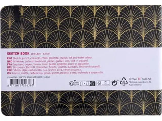 TAC schetsboek Art Deco 21x148cm