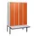 locker met bank,HxBxD 1950x1200x815mm,4vak,vak B 300mm,cil.-slot