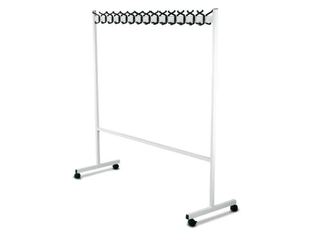garderoberek,verrijdbaar,HxLxB 1700x550x1700mm,28haak,Staal/kunststof
