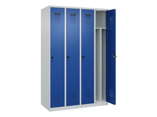 locker voor scheiding van kleding,HxBxD 1850x1200x500mm,4vak